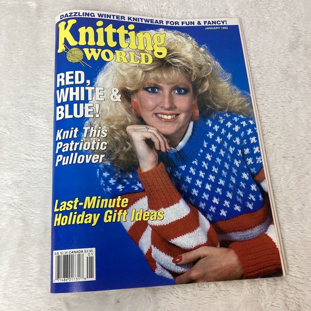 Knitting World Magazine January 1992 Creative Ideas Sweaters Vol. 14 No. 1